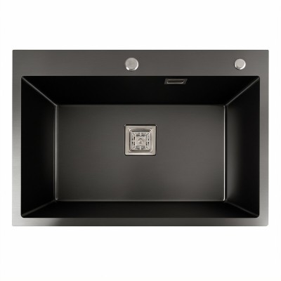 Мийка кухонна Platinum Handmade PVD HSB 70x50 чорна