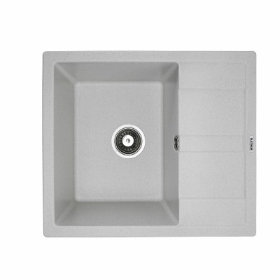 Мийка кухонна Platinum Aria 5851 Біла в крапку
