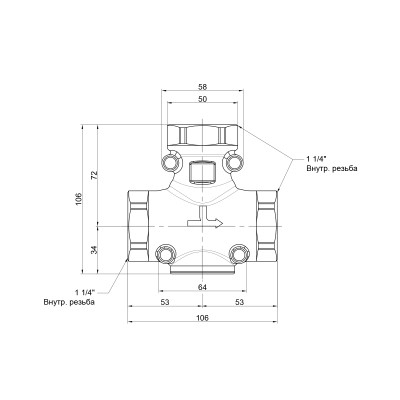 Антиконденсационный клапан 11/4"-60C Icma 133