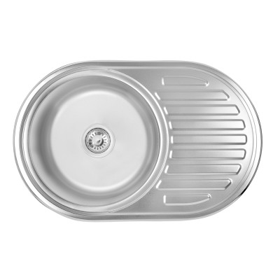 Кухонна мийка Lidz 7750 0,8мм Satin (LIDZ7750SAT)