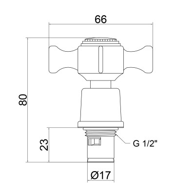 Кран-букса Lidz (CRM) 53-22 000 00 1/2