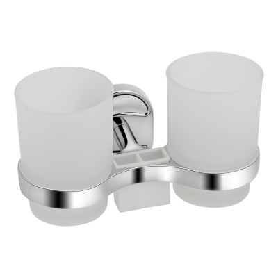 Склянка для ванної Lidz (CRG)-114.04.02 з тримачем зубних щіток подвійний