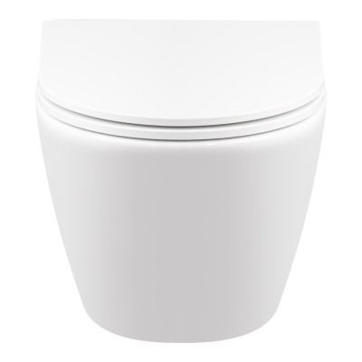 Унитаз подвесной Qtap Robin безободковый с сидением Slim Soft-close QT1333046ENRW