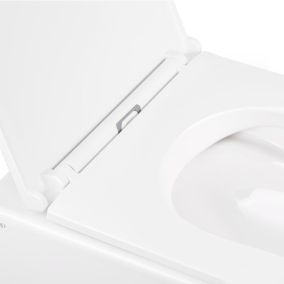 Унитаз подвесной Qtap Robin безободковый с сидением Slim Soft-close QT1333046ENRW