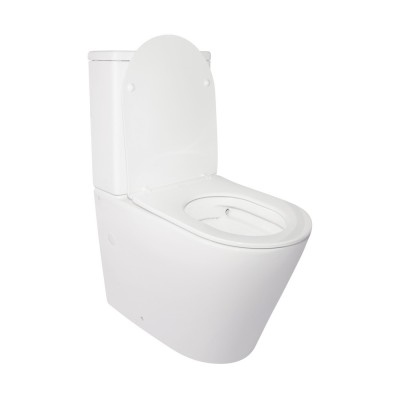 Унитаз-компакт Qtap Stork безободковый с сидением Soft-close QT15222178W