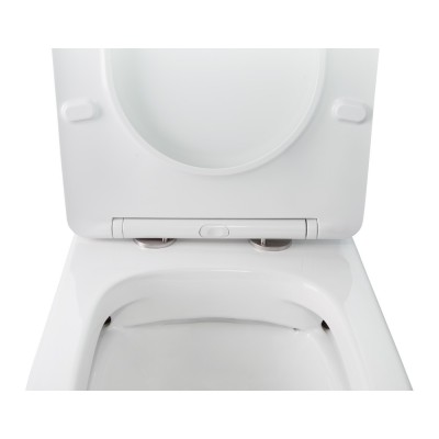 Унитаз-компакт Qtap Stork безободковый с сидением Soft-close QT15222178W
