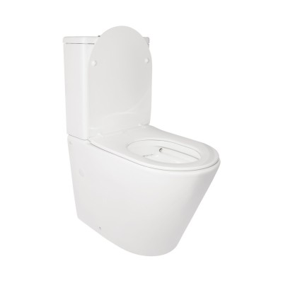 Унитаз-компакт Qtap Stork безободковый с сидением Soft-close QT15222179W