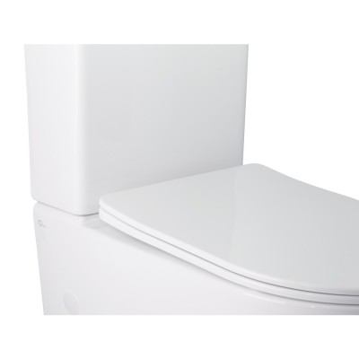 Унитаз-компакт Qtap Stork безободковый с сидением Soft-close QT15222179W