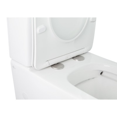 Унитаз-компакт Qtap Stork безободковый с сидением Soft-close QT15222179W
