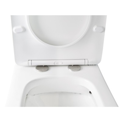 Унитаз-компакт Qtap Stork безободковый с сидением Soft-close QT15222179W