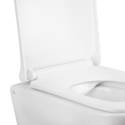 Унитаз подвесной Qtap Tern безободковый с сидением Slim Soft-close QT1733052ERW