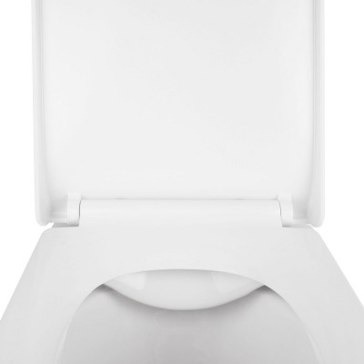 Унитаз подвесной Qtap Tern безободковый с сидением Slim Soft-close QT1733052ERW
