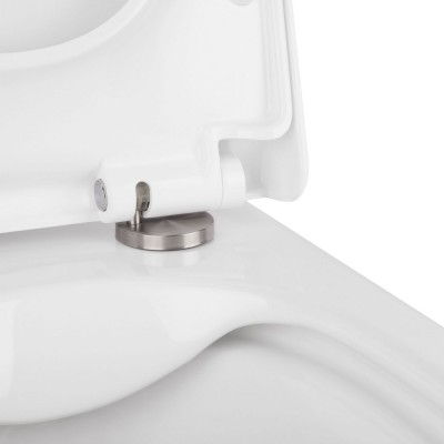 Унитаз подвесной Qtap Tern безободковый с сидением Slim Soft-close QT1733052ERW