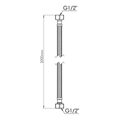 Шланг для воды SD Forte NYLON SF391W200