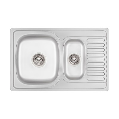 Кухонна мийка Lidz 7850 0,8 мм Micro Decor (LIDZ7850MDEC)