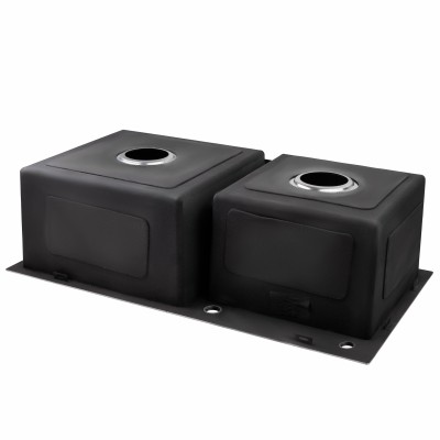 Набор 2 в 1 кухонная мойка Lidz H7843 3.0/1.0 мм Brush + дозатор для моющего средства