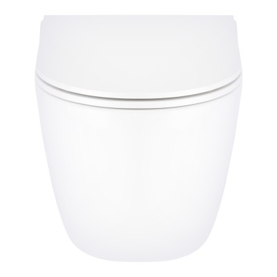 Унитаз подвесной Qtap Robin безободковый с сиденьем Slim Soft-close QT13332141ERW
