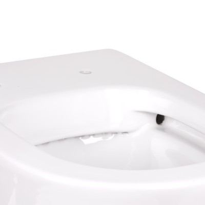 Унитаз напольный Qtap Swan безободковый с сидением Soft-close QT16223178W