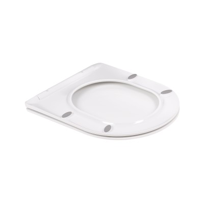 Унитаз напольный Qtap Swan безободковый с сидением Soft-close QT16223178W