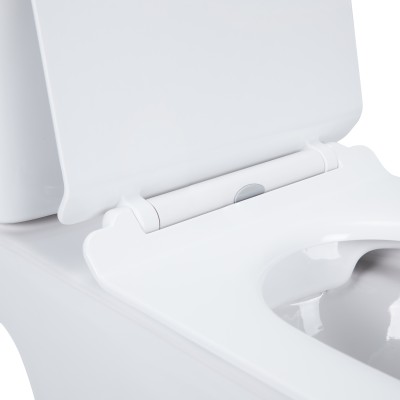 Унитаз-компакт Qtap Presto безободковый с сидением Soft-close QT24221217AW
