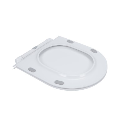 Унитаз-компакт Qtap Presto безободковый с сидением Soft-close QT24221217AW