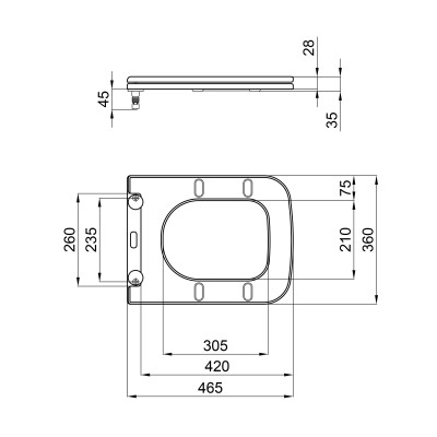 Сиденье для унитаза Qtap Tern с микролифтом Slim QT99HXU10W
