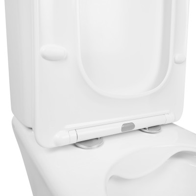Унитаз-компакт Qtap Kalao безободковый с сидением Soft-close QT08221213A W