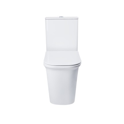 Унитаз-компакт Qtap Nando безободковый с сидением Soft-close QT12221222AW