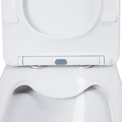 Унитаз-компакт Qtap Nando безободковый с сидением Soft-close QT12221222AW