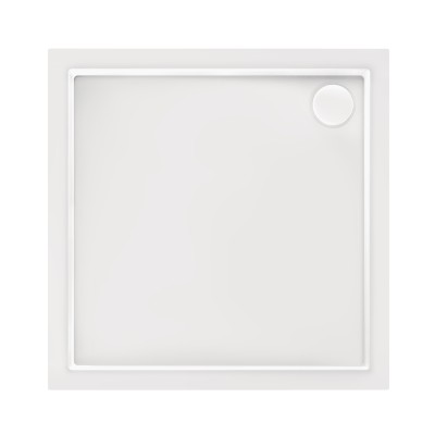 Душевой поддон Qtap TERN 301112 100x100x12см + сифон