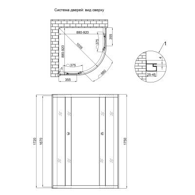 Душевая кабина Lidz Latwa SC90x90.SAT.MID.GR (LLSC9090SATMIDGR2)