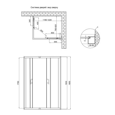 Душевая кабина Lidz Wawel SC120x80.SAT.LOW.FR (LWASC12080SATLOWFR2)