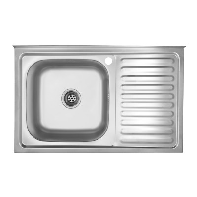 Кухонная мойка KRONER (KRP) Satin-5080L D0.8T180