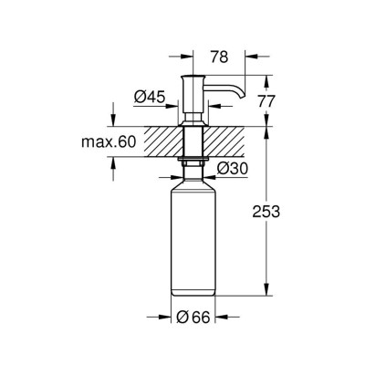 Дозатор GROHE Authentic 40537000