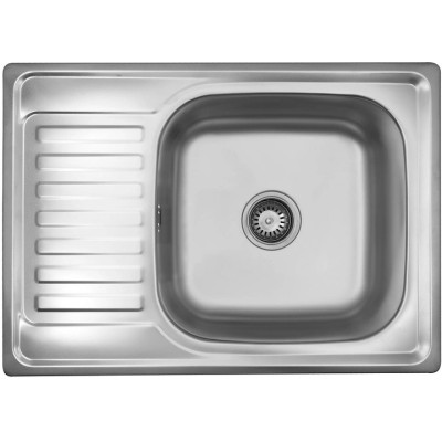 Кухонная мойка KRONER  (KRP) Satin - 6950 (0.8мм) + смеситель для кухни Agua Leon - C032