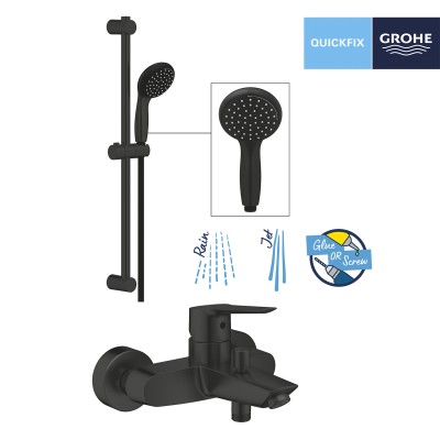 Смеситель для ванны GROHE QuickFix Start Black UA30330702
