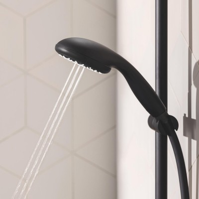 Набор смесителей 3 в 1 для ванной комнаты Grohe QuickFix Start Black UA303304TM