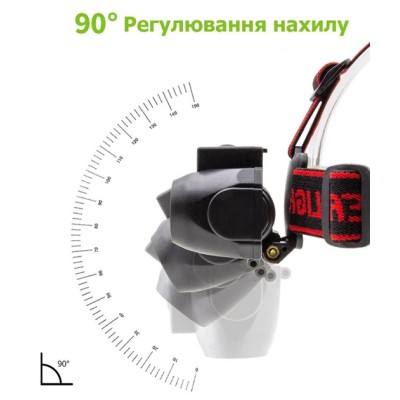 Фонарь налобный Police BL-611 T6 аккумуляторный фонарик
