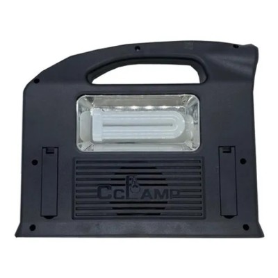 Фонарь Gd-Lite / CCLamp CL-23 30W с солнечной панелью, 2 лампочки, повербанк, Bluetooth+Радио