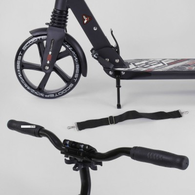 Самокат Best Scooter 22788 подножка, 2 амортизатора, алюминиевый