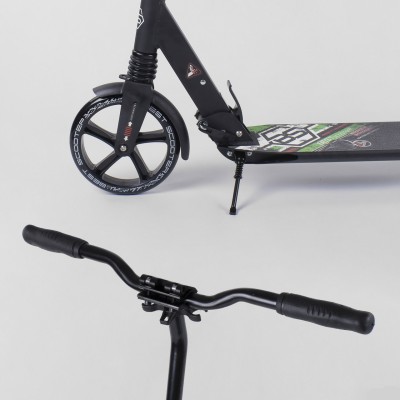 Самокат Best Scooter 33006 подножка, 2 амортизатора, алюминиевый