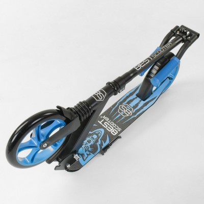 Самокат Best Scooter Wolf 76537 складной, амортизатор, подножка