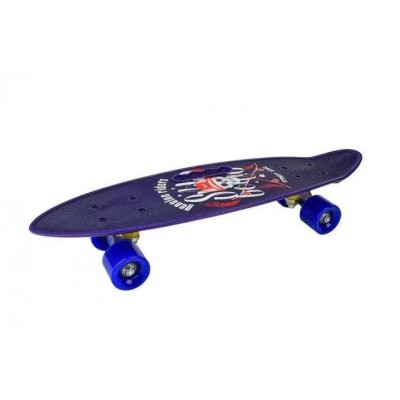 Скейт Пенни Борд Best Board C 40310 Со Светящимися Колесами Пират синий
