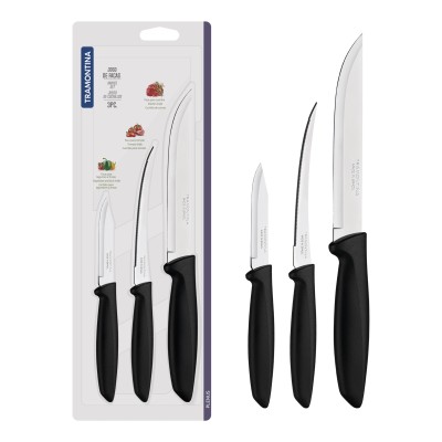 Набір кухонних ножів Tramontina 23498/013 Plenus 3 предмети