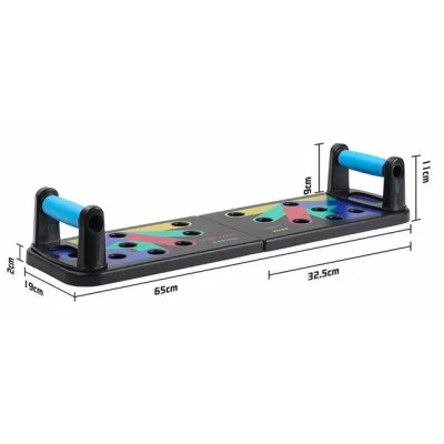 Дошка упори для віджимань foldable push up board Jt-006 14 в 1 універсальний переносний портативний тренажер платформа