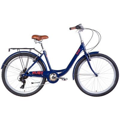 Велосипед 26" DOROZHNIK RUBY 2022 темно-синій