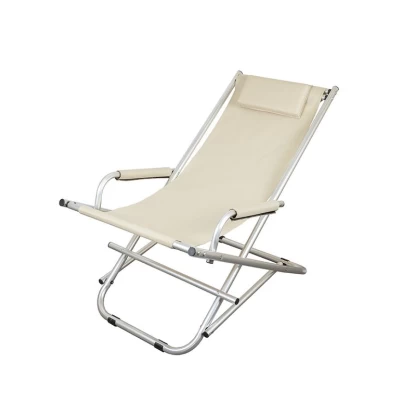 Складной шезлонг кресло-качалка Levistella GP20022109 BEIGE