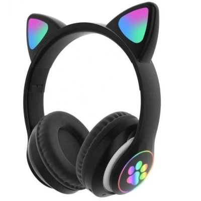 Беспроводные наушники Cat Ear VZV-23M Bluetooth с подсветкой чёрный
