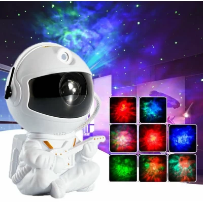 Нічник проектор космонавт Astronaut mini with guitar астронавт з підсвіткою зоряне небо